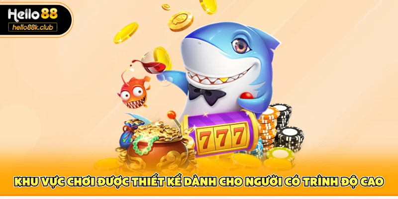 Khu vực chơi được thiết kế dành cho người có trình độ cao 