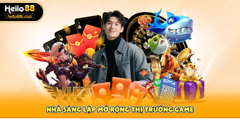 CEO Hoàng Luois 3 Nhà sáng lập mở rộng thị trường game